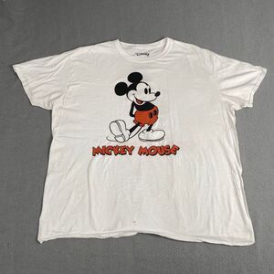 Mickey Mouse Disney Women 2X Large Double Sided Front and Back Graphic T-Shirt